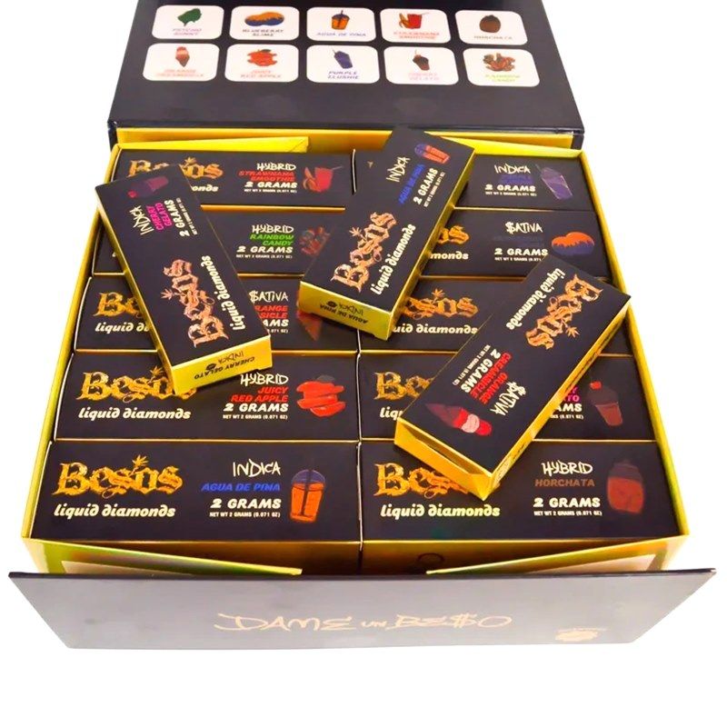 Besos 2ml Empty Disposable Vape Pen - Luxury Gold Edition